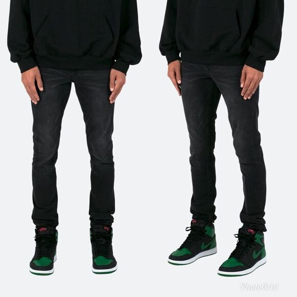 MNML Black Gray Skinny Jeans EVERY DAY DENIM - Picture 1 of 12